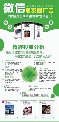 微信朋友圈廣告推廣發布投放朋友圈第五條廣告